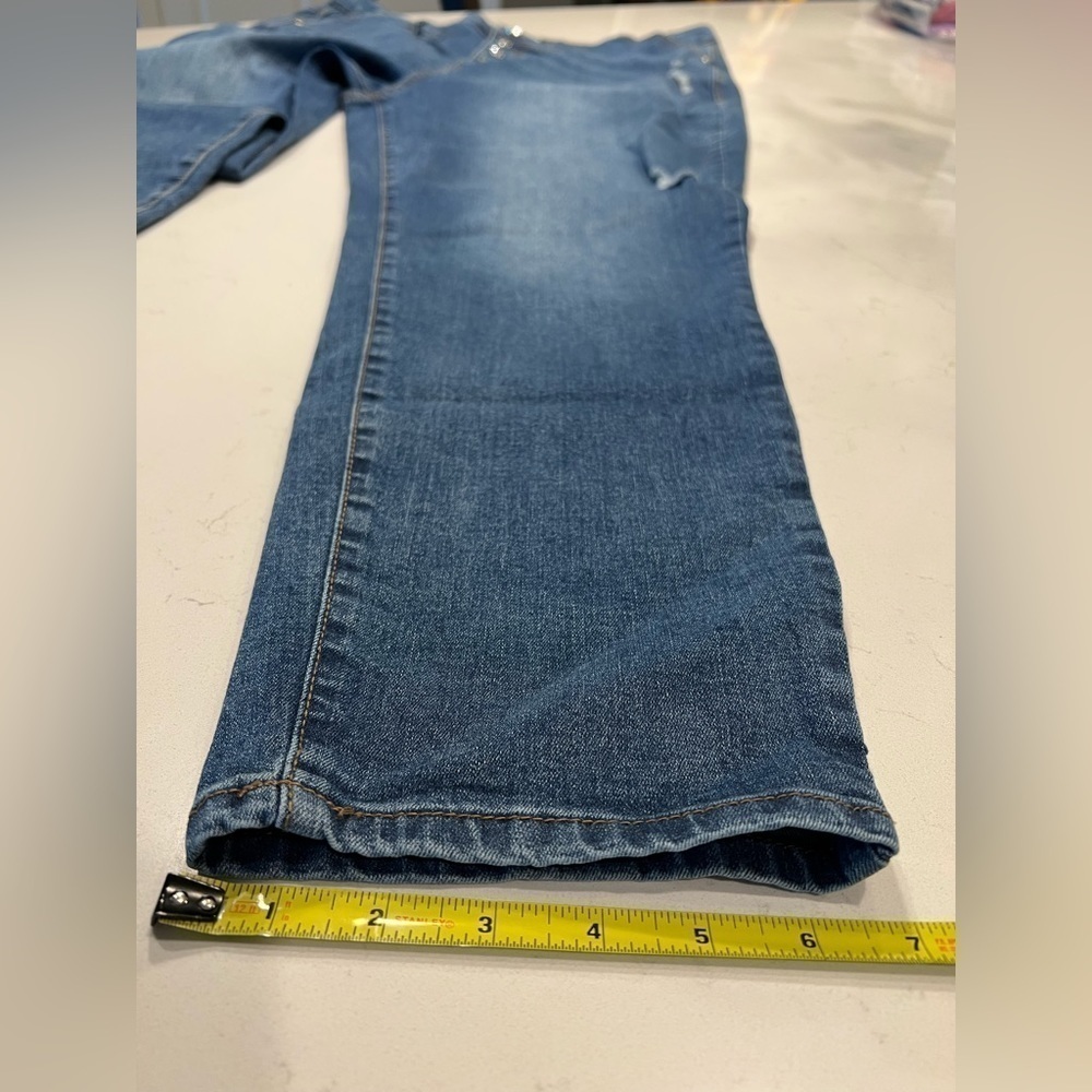 Madden NYC Distressed Skinny Jeans Blue - Picture 2 of 11
